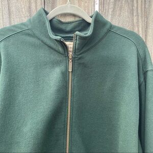 L.L.Bean Full zip up Sweatshirt Hunter Green Men’s Large \ Tall